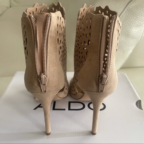 CLOSET SALE!!! - Super cute cream bootie heels! - Picture 4 of 5